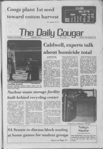 The Daily Cougar. Vol. 46, No. 10, September 10, 1979.