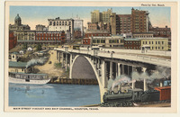 Main Street Viaduct and Ship Channel, Houston, Texas (1913)