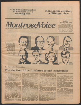 Montrose Voice, No. 51, October 16, 1981