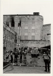 Extinguishing a fire at the Ezekiel Cullen Building (exterior)