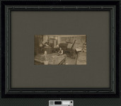 Photograph showing printing office in Seguin, Texas