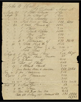 Bill to John W. Hall