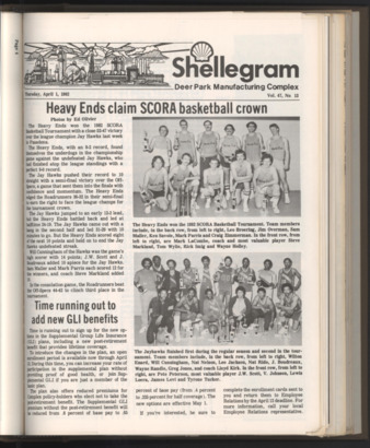 Shellegram, Vol. 47, No. 13, April 1, 1982