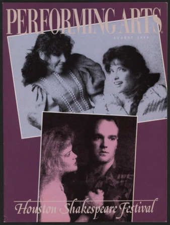 Performing Arts, Vol. 7, No. 8, August 1989, Houston Shakespeare Festival, 1989