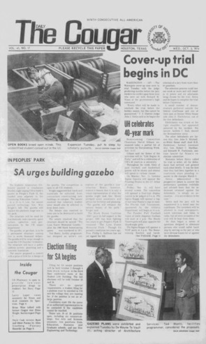 The Daily Cougar. Vol. 41, No. 17, October 2, 1974.