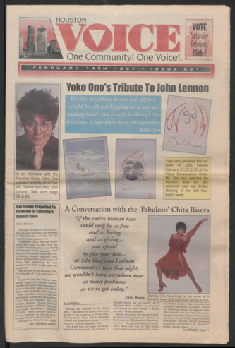 Houston Voice, No. 851, February 14, 1997