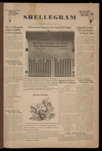 The Shellegram, Vol. 8, No. 1, March 5, 1943