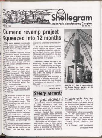 Shellegram, Vol. 50, No. [8], August 1985