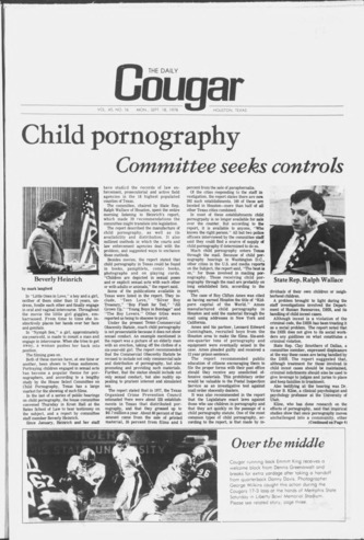 The Daily Cougar. Vol. 45, No. 16, September 18, 1978.