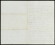 Letter from William Edgerton to Dorothy Edgerton, regarding his location