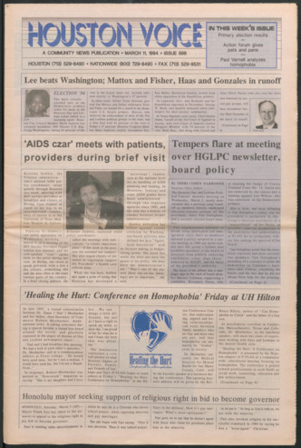 Houston Voice, No. 698, March 11, 1994