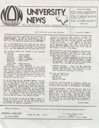 University News, Vol. 2, No. 6, October 1982