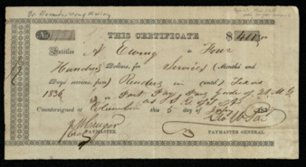 Paymaster general certificate for $400 for medical services