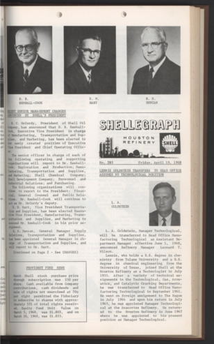 Shellegraph, No. 285, April 19, 1968