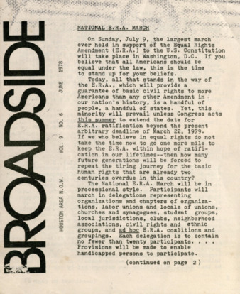 Broadside, Vol. 9, No. 6, June 1978