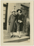 Marta Pérez de Perales, wife of Alonso S. Perales, with a friend