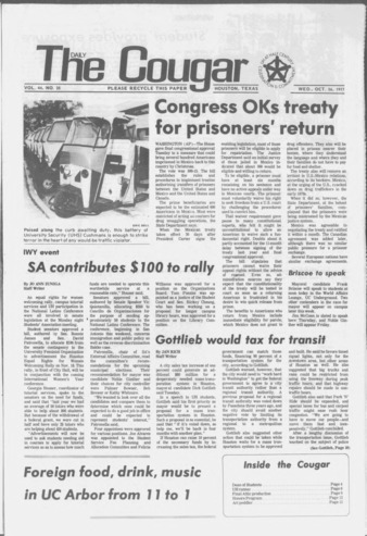 The Daily Cougar. Vol. 44, No. 35, October 26, 1977.