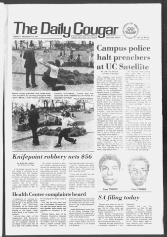 The Daily Cougar. Vol. 45, No. 90, February 13, 1979.