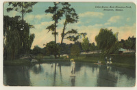 Lake scene, Sam Houston Park, Houston, Texas
