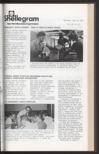 Shellegram, Vol. 40, No. [29], July 24, 1975