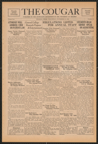 The Cougar, Vol. 2, No. 11, November 27, 1935