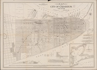 Map of the City of Galveston, Texas