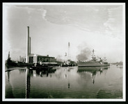 USS Houston (CA-30) in Houston Ship Channel