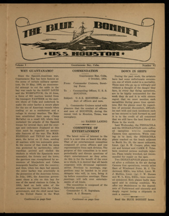The Blue Bonnet, Vol. 1, No. 6, October 6, 1934