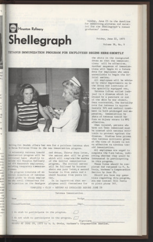 Shellegraph, Vol. 38, No. 9, June 22, 1973