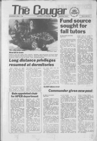 The Summer Cougar. Vol. 46, No. [138], June 11, 1980.