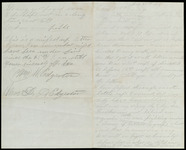 Letter from William Edgerton to Dorothy Edgerton, regarding sending his diary home
