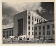 Construction front view of the Ezekiel Cullen Building