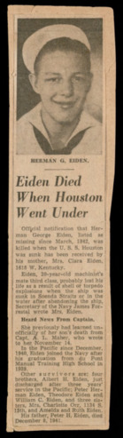 Obituary for Herman George Eiden