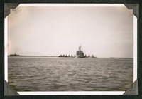 Submarines moored to sub-tender USS Canons