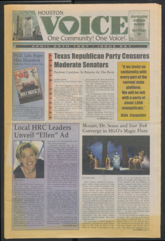 Houston Voice, No. 861, April 25, 1997