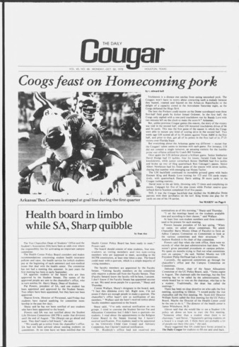 The Daily Cougar. Vol. 45, No. 46, October 30, 1978.