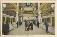 Interior of South Texas Commercial National Bank, Houston, Texas