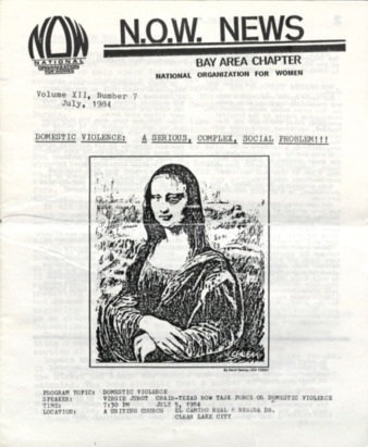NOW News Bay Area Chapter, Vol. 12, No. 7,  July 1984