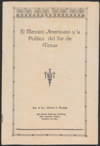 El mexico americano y la Politica del Sur de Texas