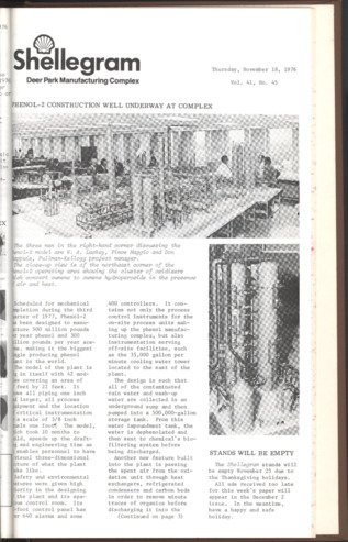 Shellegram, Vol. 41, No. 45, November 18, 1976