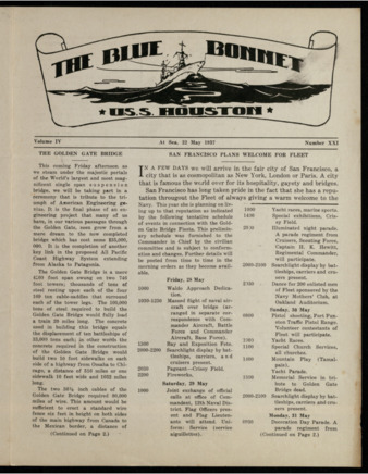 The Blue Bonnet, Vol. 4, No. 21, May 22, 1937