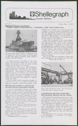 Shellegraph, No. 17, May 7, 1971