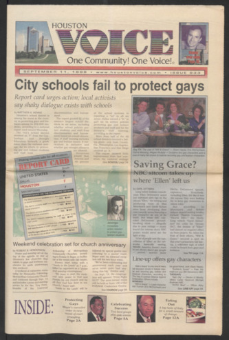 Houston Voice, No. 933, September 11, 1998