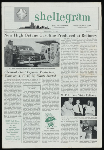 Shellegram, Vol. 21, No. 8, August 1956