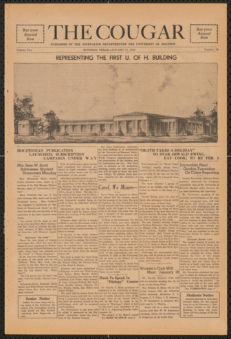 The Cougar, Vol. 2, No. 14, January 17, 1936