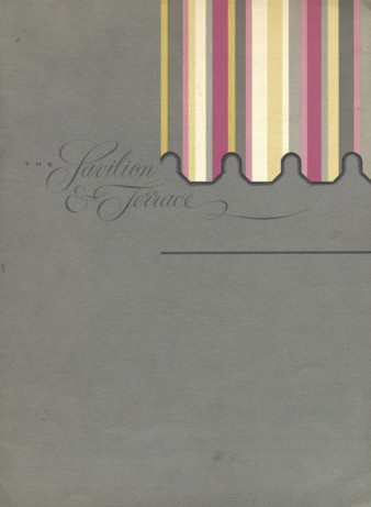 Pavilion and Terrace menu