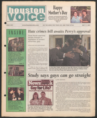 Houston Voice, No. 1072, May 11, 2001