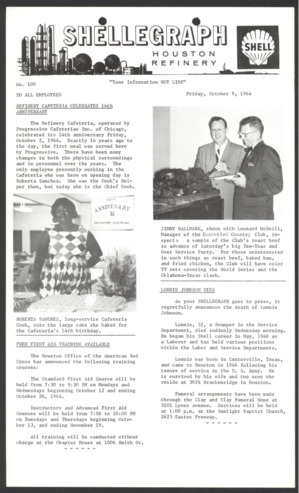 Shellegraph, No. 100, October 9, 1964 