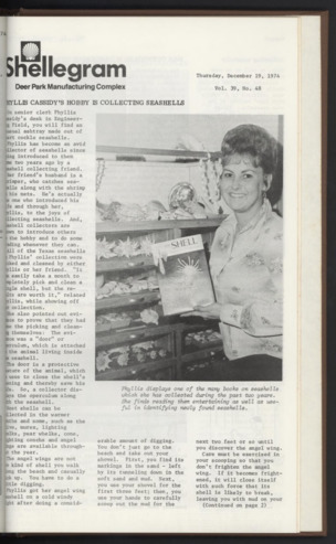 Shellegram, Vol. 39, No. 48, December 19, 1974