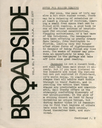 Broadside, Vol. 8, No. 7, July 1977